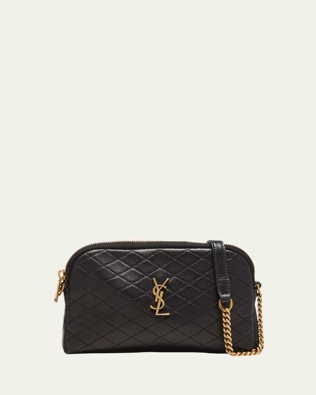 Gaby Mini YSL Crossbody Bag in Quilted Leather